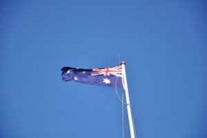 Australian Flag on Sydney Harbour Bridge