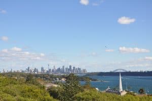 Sydney skyline from Watsons Bay